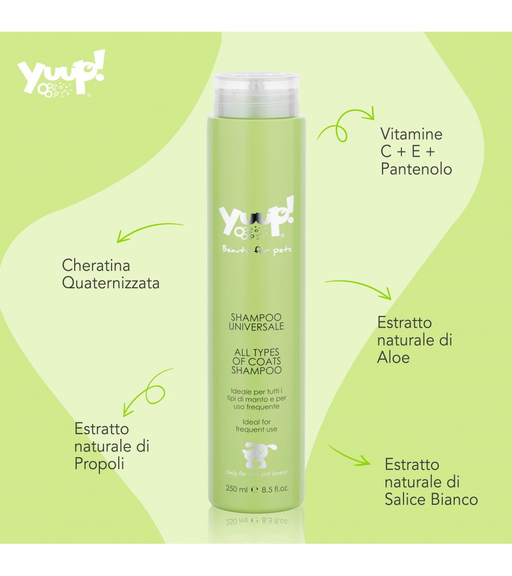Yuup! - Shampoo Universale per Tutti i Manti Confezione 250 Ml