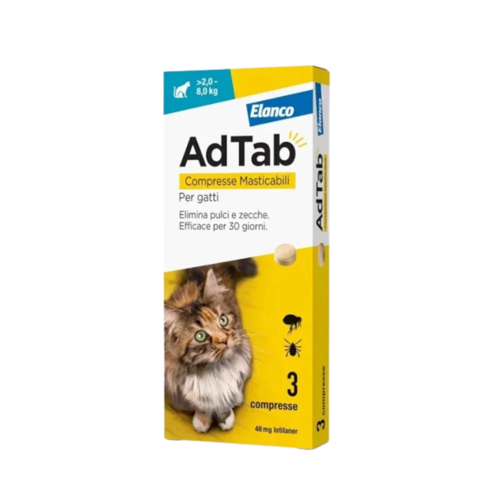 Elanco - AdTab Compresse Antiparassitario per Gatti 2-8 Kg