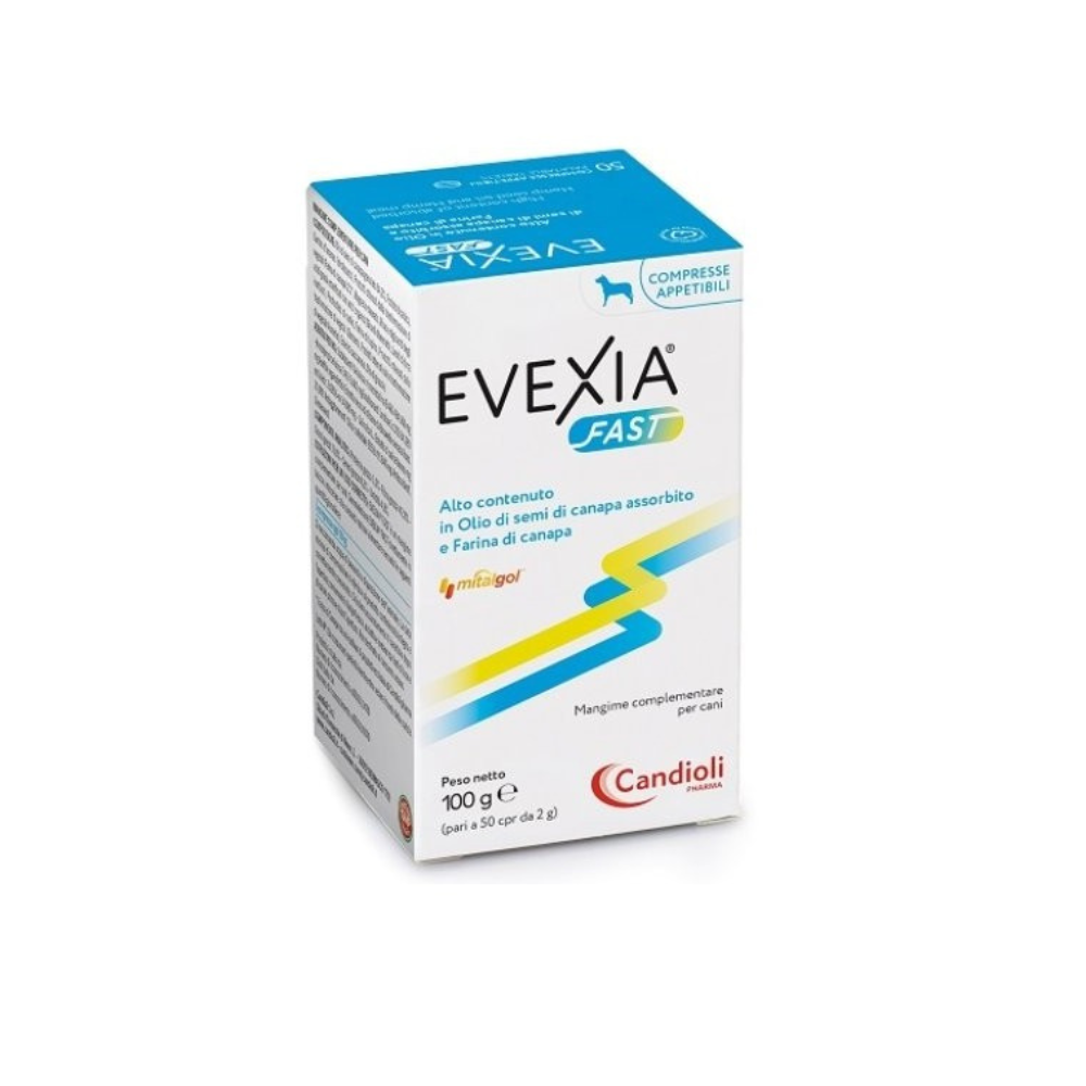 Candioli - Evexia Fast Integratore Benessere Articolare del Cane Confezione 50 Compresse