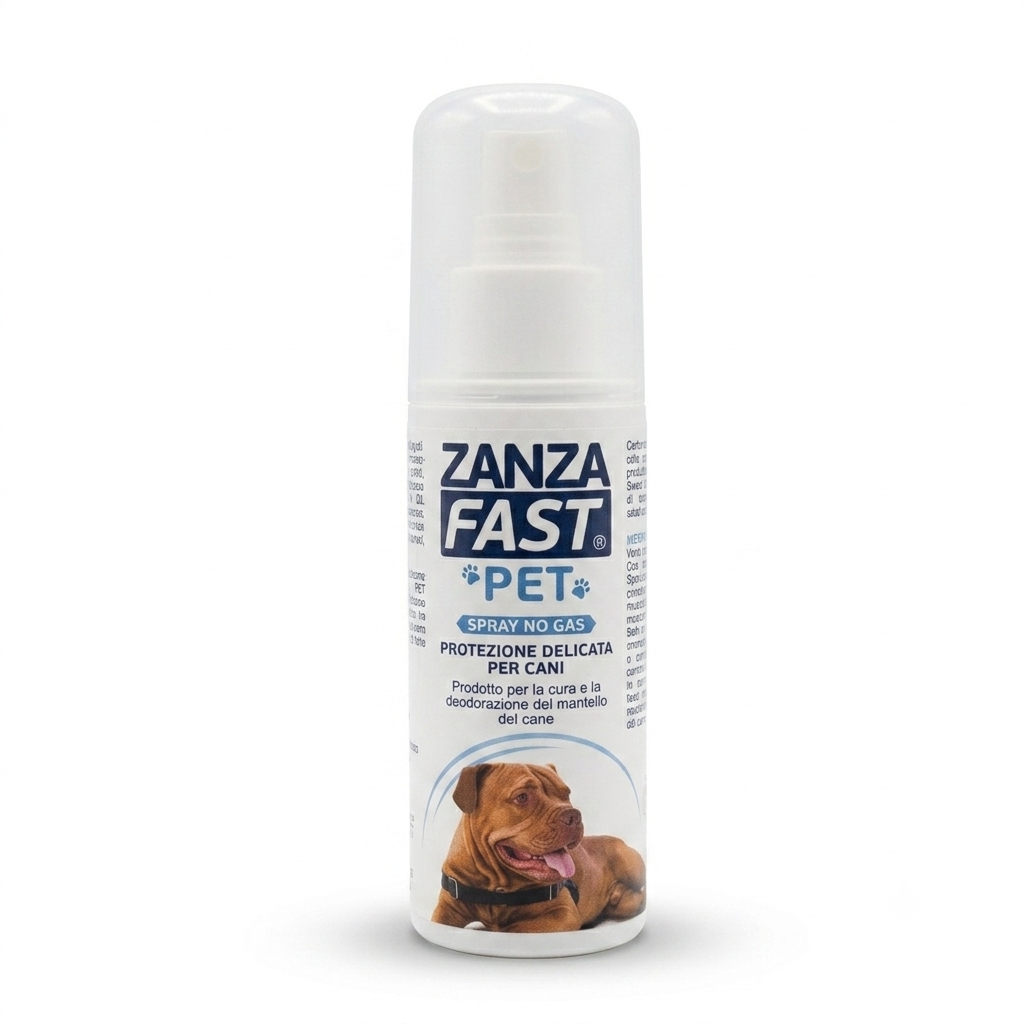Zanza Fast - Pet Spray Anti Zanzare Cane e Gatto Confezione 100 Ml