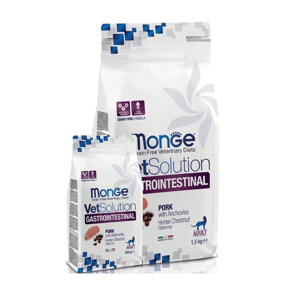 Monge - VetSolution Gastrointestinal Gatto Pork Confezione 400 Gr