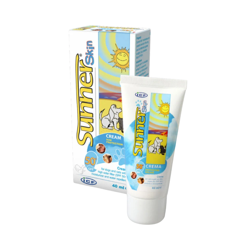 Sunner Skin - Crema Solare SPF 50+ per Cani e Gatti Confezione 40 Ml