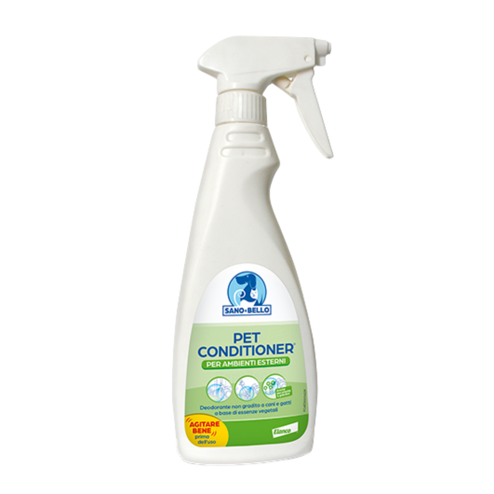 Sano e Bello - Pet Conditioner Cani e Gatto per Ambienti Esterni Confezione 500 Ml