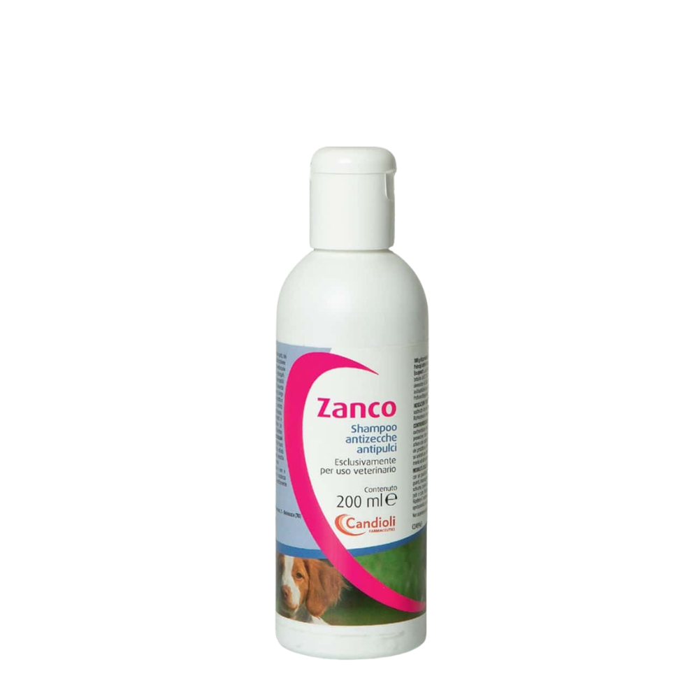 Zanco - Shampoo Antizecche e Pulci per Cani Confezione 200 Ml