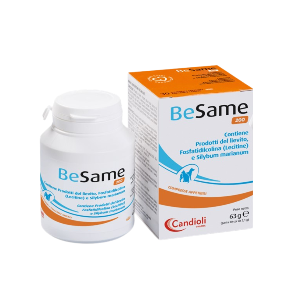 Candioli - BeSame 200 Integratore Fegato Cani e Gatti Confezione 30 Compresse