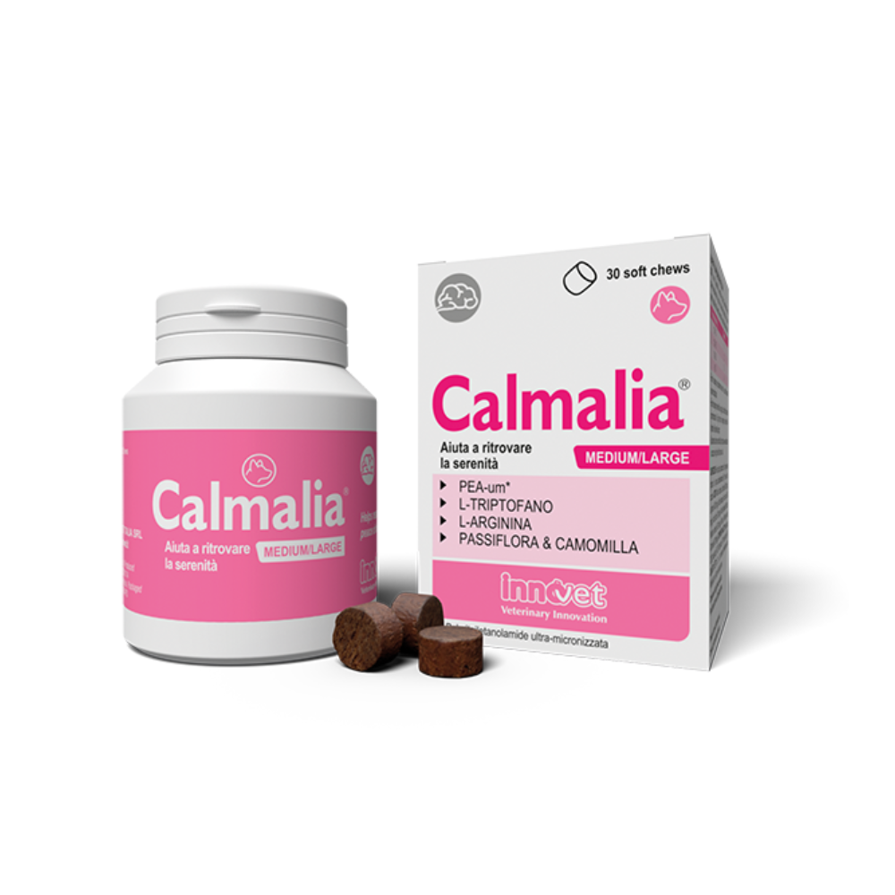 Innovet - Calmalia Small Integratore Calmante per Cani Confezione 30 Capsule Molli