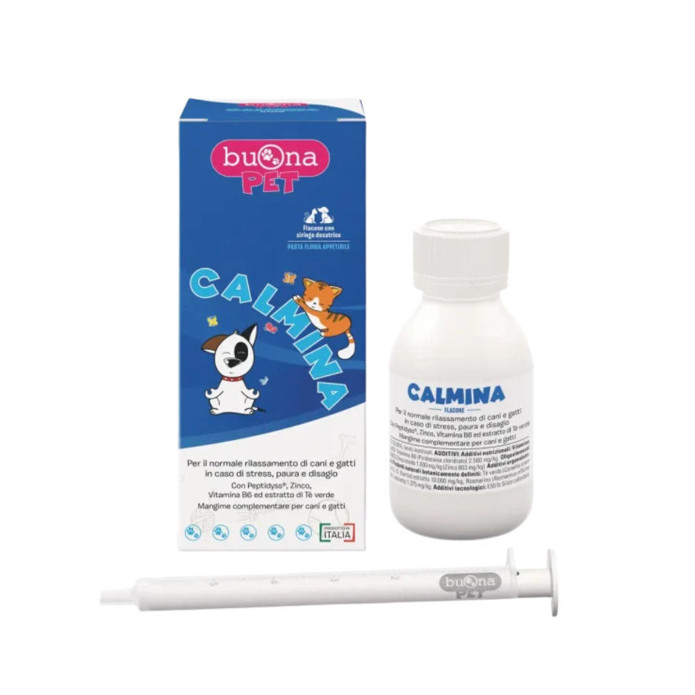 Buona Pet - Calmina Integratore Rilassante Cani e Gatti Confezione 60 Gr