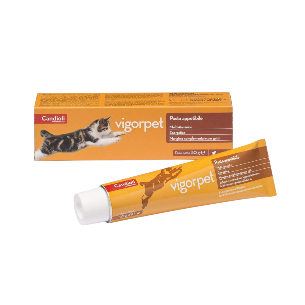 Candioli - VigorPet Integratore in Pasta Multivitaminico Energetico Gatti Confezione 50 Gr