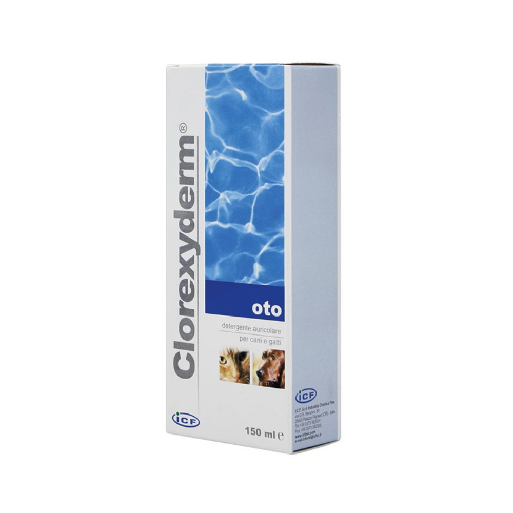 Clorexyderm - Oto Detergente Auricolare Cane e Gatto Confezione 150 Ml