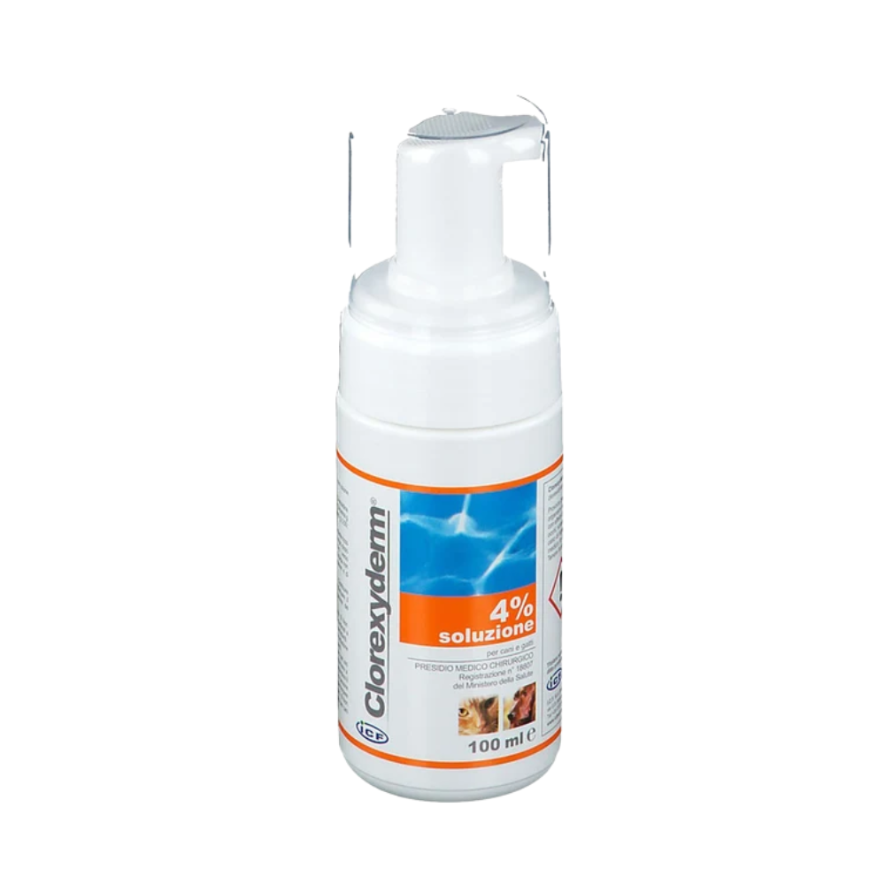 Clorexyderm - Soluzione 4% Disinfettante Cutaneo per Cani e Gatti 100 Ml