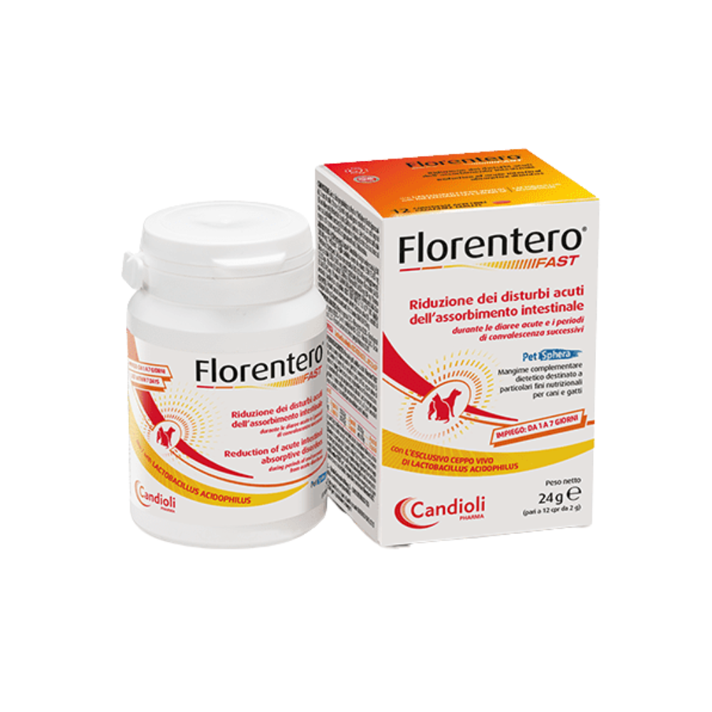 Candioli - Florentero Fast Fermenti Lattici Cane e Gatto Confezione 12 Compresse