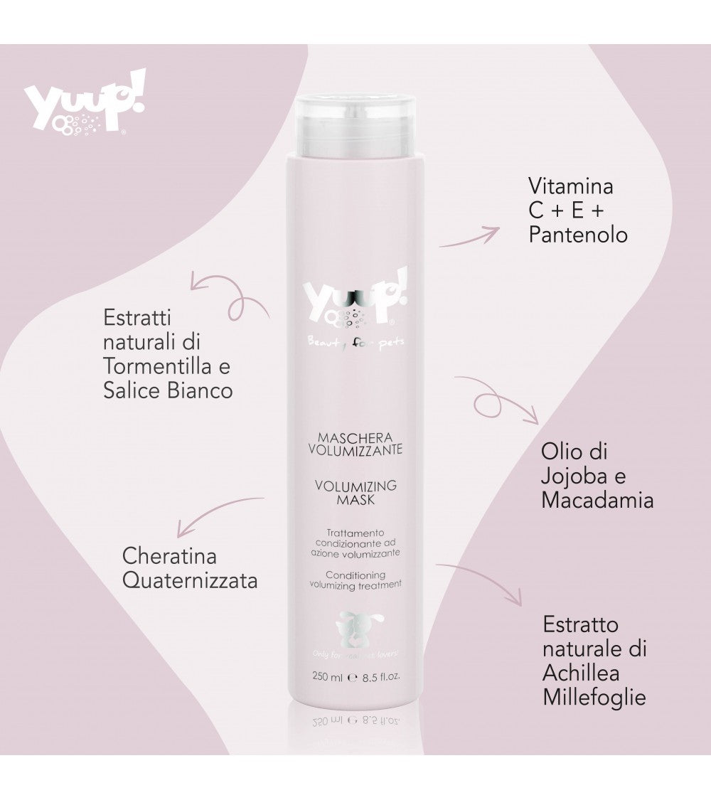 Yuup! - Maschera Volumizzante per Tutti i Manti Confezione 250 Ml