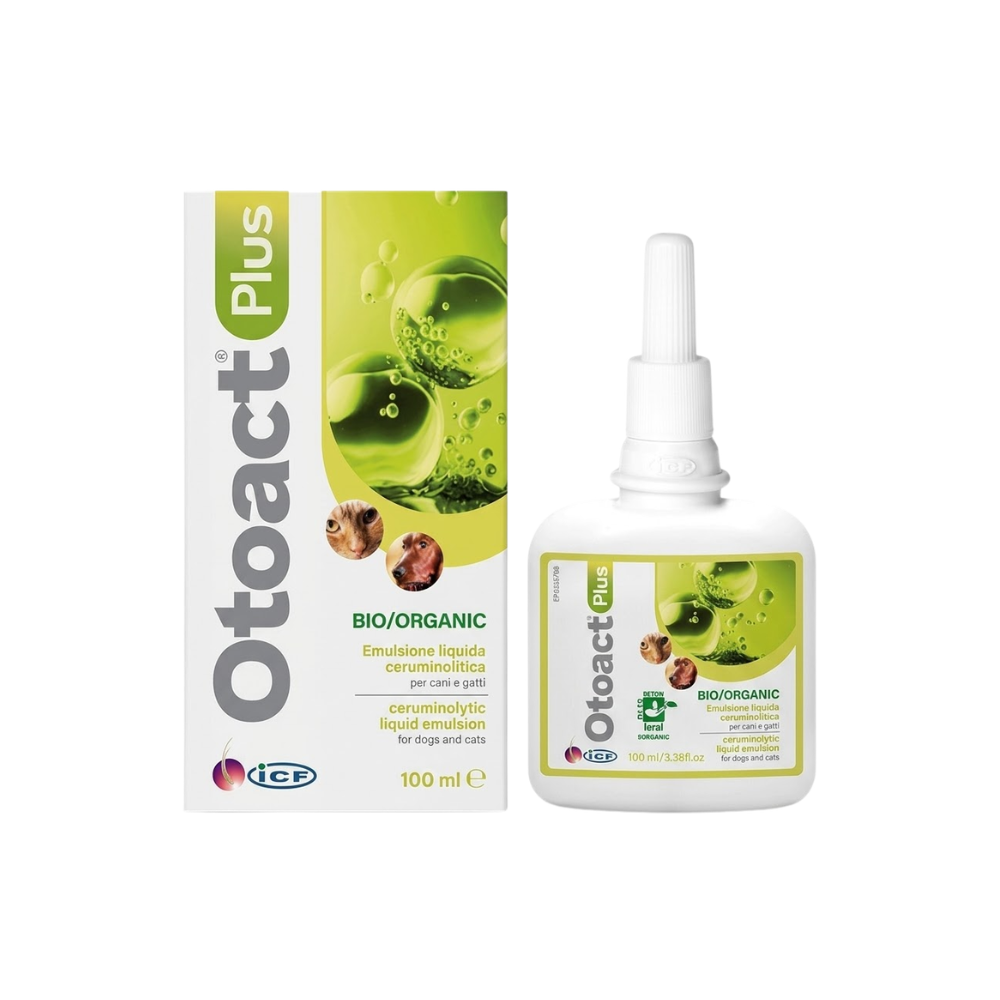 Otoact - Plus Emulsione Auricolare Cerume per Cani e Gatti Confezione 100 Ml