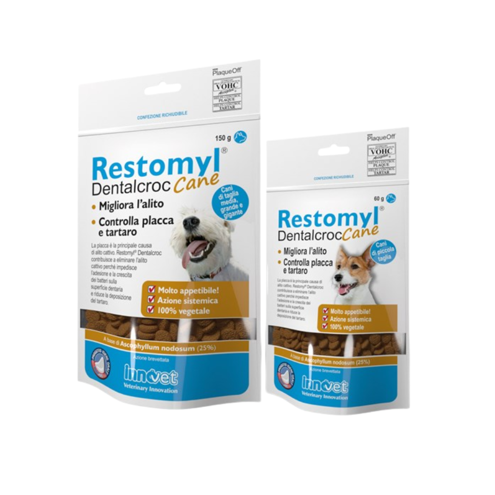 Restomyl - Dentalcroc Cane Contro Placca e Tartaro Taglia Piccola e Medio-Grande