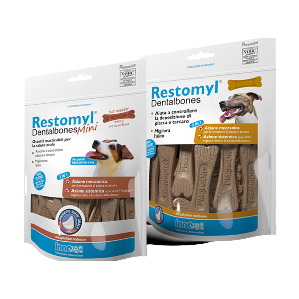 Restomyl - Dentalbones Snack per Salute Orale Confezione 20 Pezzi