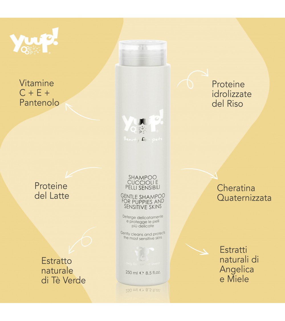 Yuup! - Shampoo Cuccioli e Pelli Sensibili Confezione 250 Ml