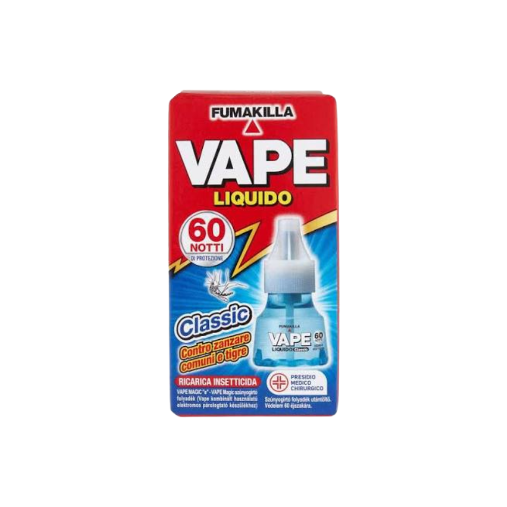 Vape - Ricarica Liquida Antizanzare 60 Notti Classico Confezione 30 Ml