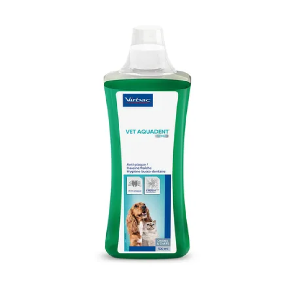 Virbac - Vet Aquadent Collutorio per Igiene Orale di Cani e Gatti 500 Ml